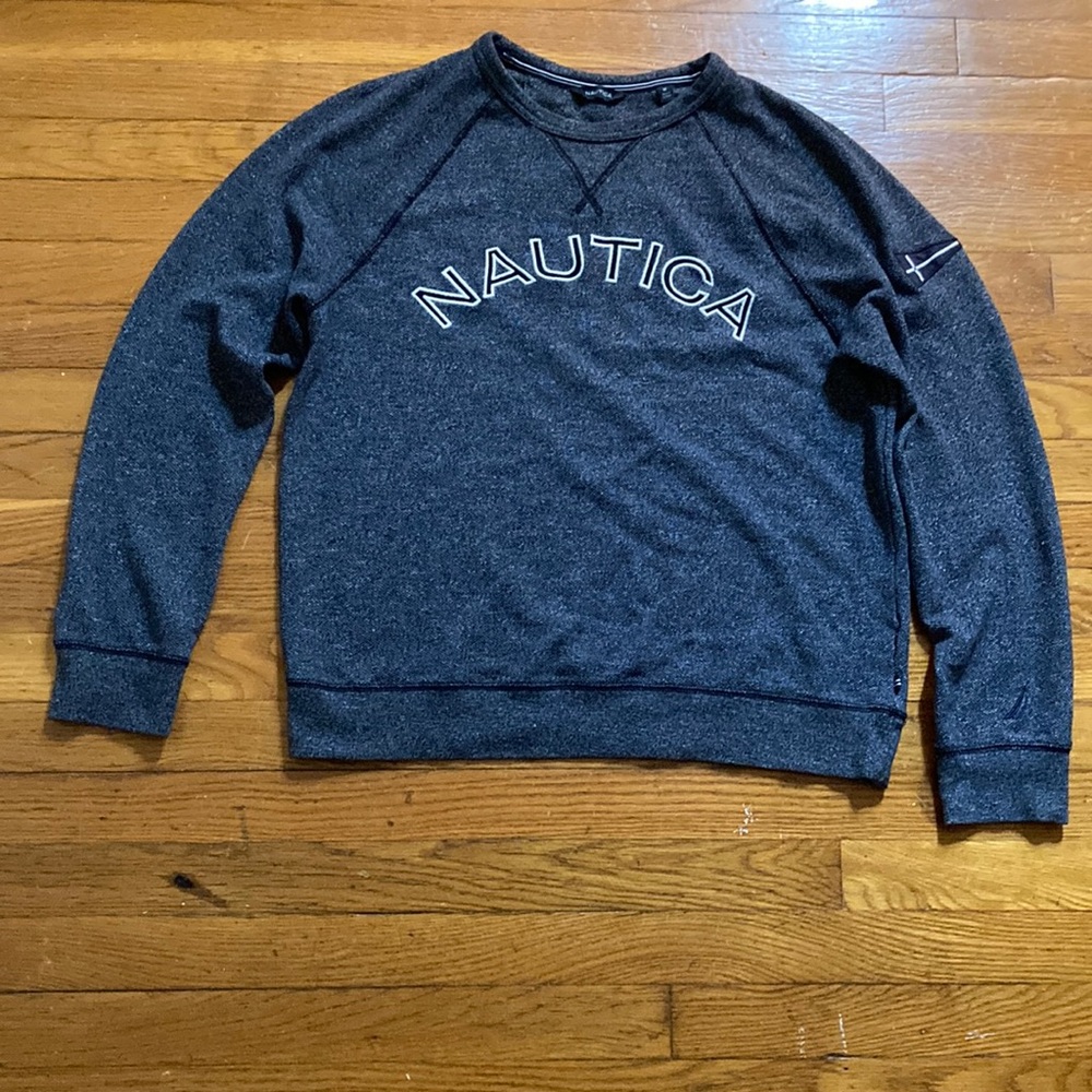 Navy blue/ grey nautica sweater